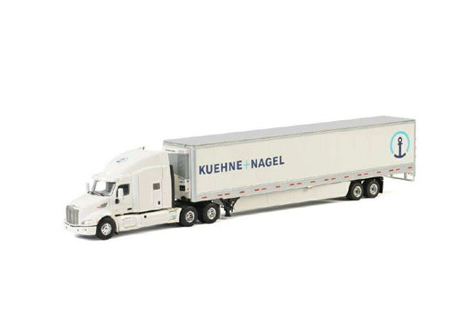 K?hne+Nagel Peterbilt 579 Box Trailer  /WSI  1/50 ミニチュア 建設機械模垁E工事車両