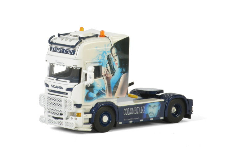 ギャラリービューアに画像をロードする, Kenny Coin Transports SCANIA R STREAMLINE TOPLINE 4X2 トラック トラクタ/建設機械模型 工事車両 WSI 1/50 ミニチュア
