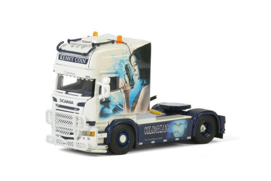 Kenny Coin Transports SCANIA R STREAMLINE TOPLINE 4X2 トラック トラクタ/建設機械模型 工事車両 WSI 1/50 ミニチュア