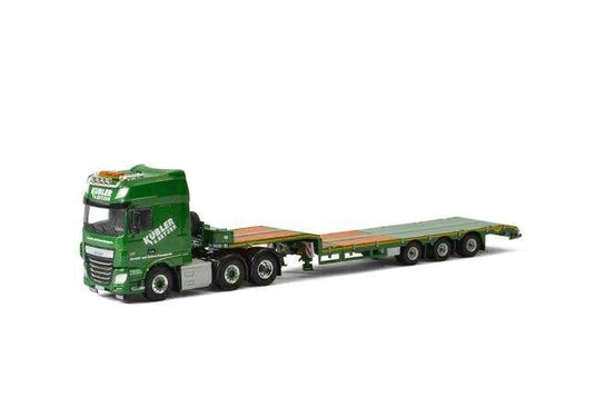 K?bler & Setzer DAF XF SSC Broshuis Semi low loader  /WSI  1/50 ミニチュア 建設機械模垁E工事車両