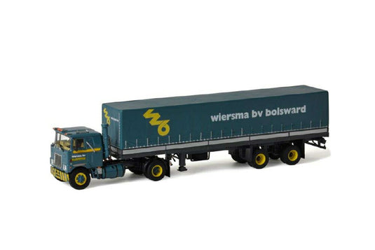 Wiersma Mack F700 classic curtainside semitrailer  /WSI  1/50 ミニチュア 建設機械模垁E工事車両