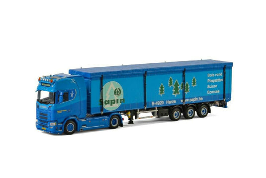Berend Visser Scania S Highline CS20H cargo floor trailer  /WSI  1/50 ミニチュア 建設機械模垁E工事車両
