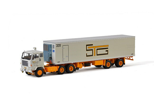 ギャラリービューアに画像をロードする, STG Autier Volvo F88 Classic Cool トレーラートラック  建設機械模型 工事車両 WSI 1/50 ミニチュア
