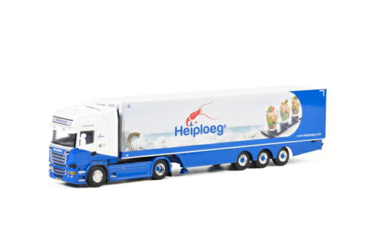 ギャラリービューアに画像をロードする, Heiploeg; SCANIAスカニア STREAMLINE TOPLINE 4x2 リーファートレーラー 3軸トラック /建設機械模型 工事車両 WSI 1/50 ミニチュア
