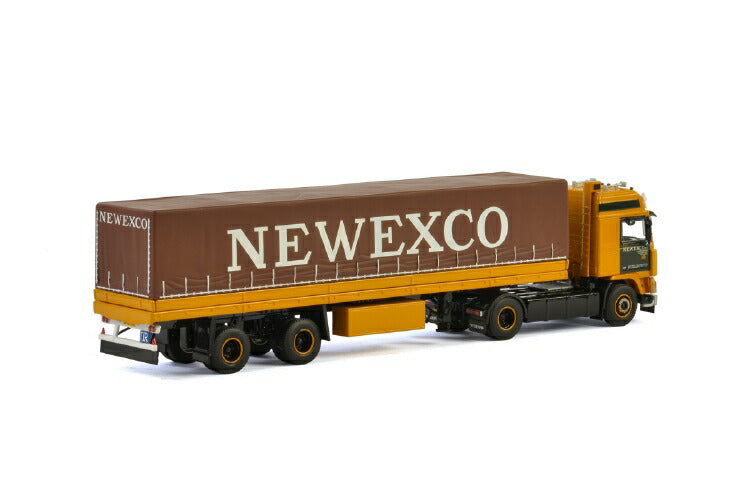Newexco VOLVO F12 4X2 CLASSIC CURTAINSIDE TRAILER 2軸 トラック/建設機械模型 工事車両 WSI 1/50 ミニチュア