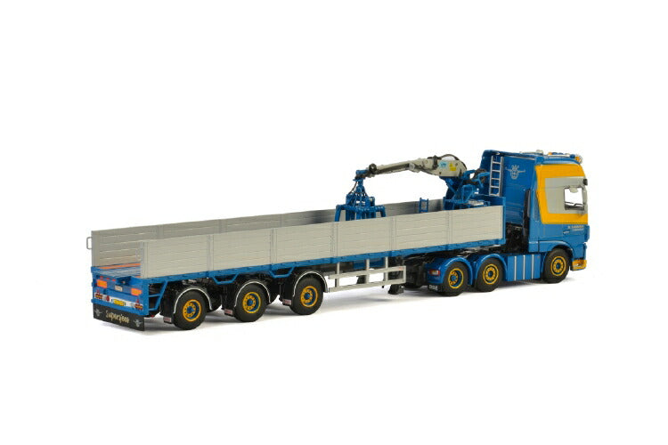 ギャラリービューアに画像をロードする, Zuidema DAF XF SUPER SPACE CAB 6x2 TWIN STEER BRICK TRAILER - 3軸 トラック/建設機械模型 工事車両 WSI 1/50 ミニチュア
