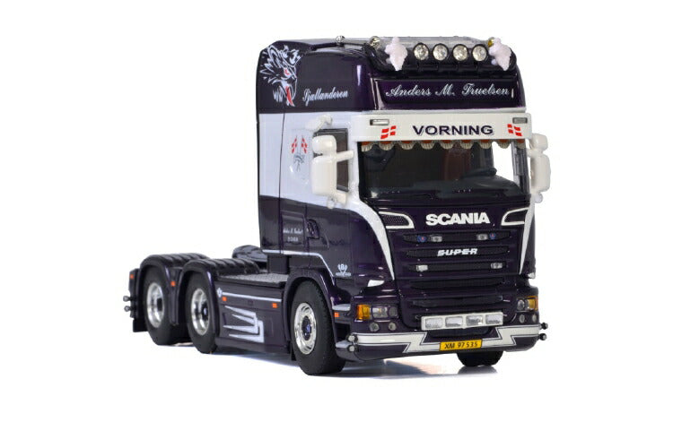 ギャラリービューアに画像をロードする, Anders M. Truelsen SCANIA STREAMLINE TOPLINE 6x2 TAG AXLEトラクタ  /建設機械模型 工事車両 WSI 1/50 ミニチュア
