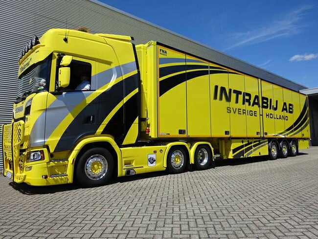 【予約】4-6月以降発売予定Intrabij AB Scaniaスカニア S Highline CS20H リーファートレーラー Thermoking3軸トラック  建設機械模型 工事車両 WSI 1/50 ミニチュア