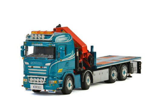 BA Perssons Kranbilar / Akka Frakt Scaniaスカニア R Streamline Highline Palfinger 150002トラック  建設機械模型 工事車両 WSI 1/50 ミニチュア