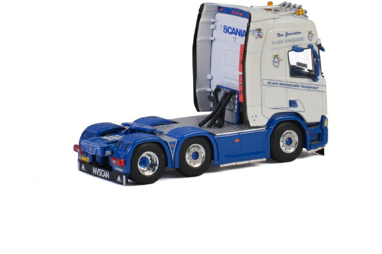 ギャラリービューアに画像をロードする, Klaus Michaelsen; SCANIAスカニア R HIGHLINE | CR20H 6X2 TWINSTEER トラックトラクタ /建設機械模型 工事車両 WSI 1/50 ミニチュア
