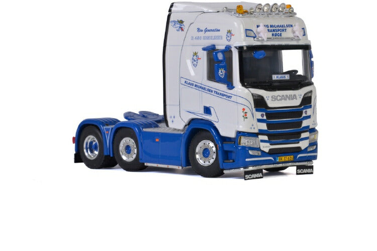 ギャラリービューアに画像をロードする, Klaus Michaelsen; SCANIAスカニア R HIGHLINE | CR20H 6X2 TWINSTEER トラックトラクタ /建設機械模型 工事車両 WSI 1/50 ミニチュア
