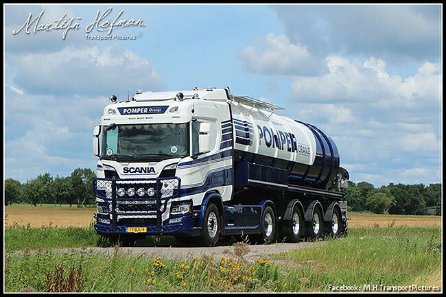 【予約】4-6月以降発売予定Pomper Oranje Scaniaスカニア R Normal CR20N Tanktrailerトラック  建設機械模型 工事車両 WSI 1/50 ミニチュア