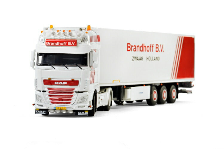 ギャラリービューアに画像をロードする, Brandhoff B.V. DAF XF SSC Facelift 2017  リーファートレーラー Carrier3軸トラック  建設機械模型 工事車両 WSI 1/50 ミニチュア
