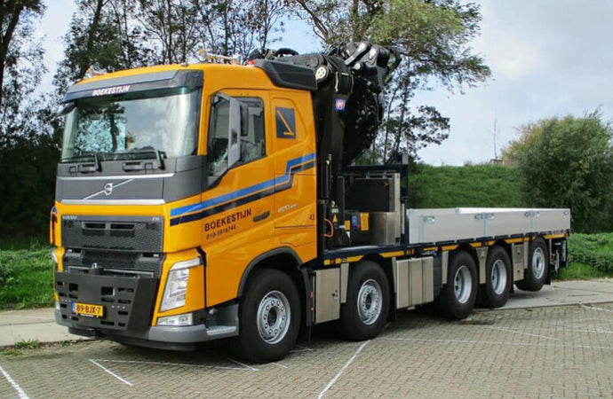 4-6月以降発売予定Boekestijn VOLVO FH4 SLEEPER CAB 10x4 FASSI 1300 + JIB トラック /建設機械模型 工事車両 WSI 1/50 ミニチュア