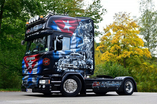 【予約】4-6月以降発売予定Schiessler Scaniaスカニア Streamline Toplineトラクタ  建設機械模型 工事車両 WSI 1/50 ミニチュア