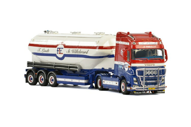 ギャラリービューアに画像をロードする, F. Lindt Transport VOLVO FH4 GLOBETROTTER 4x2 BULK TRAILER | OMEPS - 3軸 トラック/建設機械模型 工事車両 WSI 1/50 ミニチュア
