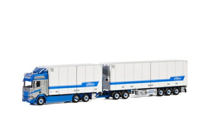 Tommy Nordberghs Akeri AB; SCANIAスカニア R HIGHLINE CR20H 6x2 TAG AXLE LZV COMBIトラック /建設機械模型 工事車両 WSI 1/50 ミニチュア