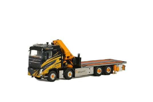Jaakko Peltola VOLVO FH4 SLEEPER CAB 8x4 PALFINGER 1500.2 + JIB  /WSI  1/50 ミニチュア 建設機械模垁E工事車両