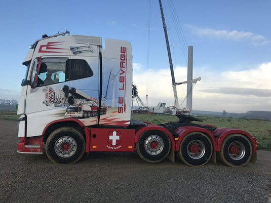 【予約】10-12月以降発売予定S.E. Lavage VOLVO FH4 GLOBETROTTER 8X4 バラストトレーラー - 6 AXLEトレーラー /建設機械模型 工事車両WSI 1/50 ミニチュア