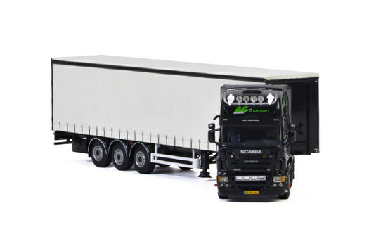 AG Transport SCANIA R5 TOPLINE CURTAINSIDE / TAUTLINER TRAILER - 3 軸トラック /建設機械模型 工事車両 WSI 1/50 ミニチュア