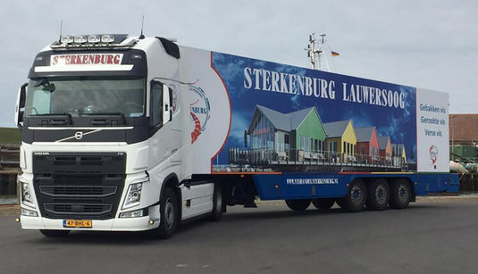 【予約】2019年1-3月以降発売予定Vishandel Sterkenburg VOLVO FH4 GLOBETROTTER XL 4x2 リーファートレーラー - 3軸トラック  /建設機械模型 工事車両 WSI 1/50 ミニチュア