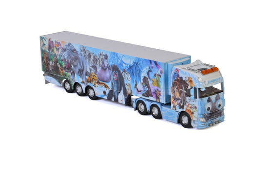 Eisinger DAF XF SUPER SPACE CAB 6X2 リーファートレーラー 3軸トラック  /建設機械模型 工事車両 WSI 1/50 ミニチュア