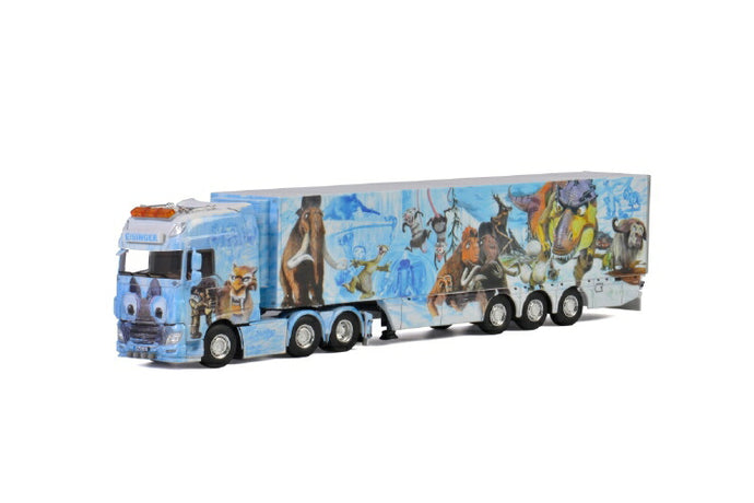 Eisinger DAF XF SUPER SPACE CAB 6X2 リーファートレーラー 3軸トラック  /建設機械模型 工事車両 WSI 1/50 ミニチュア