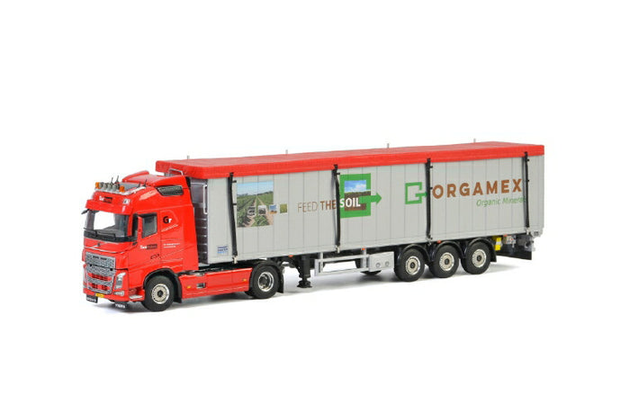 Ton Trans BV; VOLVO FH4 GLOBETROTTER 4x2 VOLUME TRAILER / CARGO FLOOR - 3軸トラック /建設機械模型 工事車両 WSI 1/50 ミニチュア