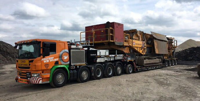 【予約】2019年6-8月以降発売予定Holtrop - V.d. Vlist SCANIA P6 FLAT ROOF 10x4 LOWLOADER 4軸 + DOLLY 1 AXLE トラックトレーラー /建設機械模型 工事車両 WSI 1/50 ミニチュア