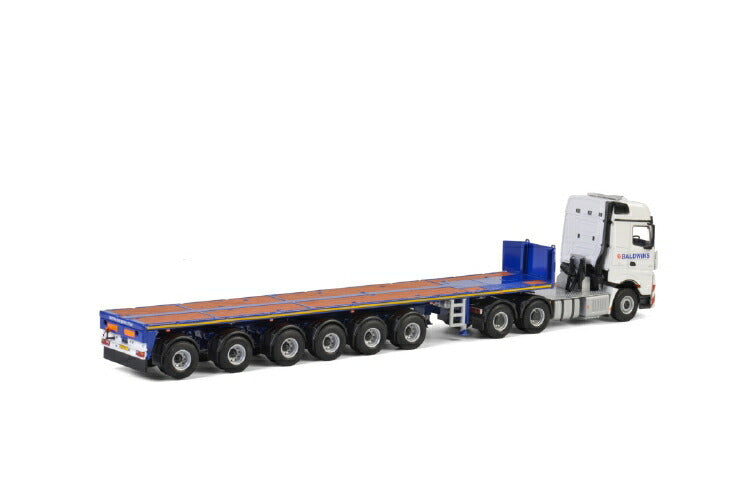 ギャラリービューアに画像をロードする, Baldwins Crane Hire MERCEDES BENZ AROCS BIG SPACE 6X4 BALLAST TRAILER  6軸 トラックトレーラー /建設機械模型 工事車両 WSI 1/50 ミニチュア
