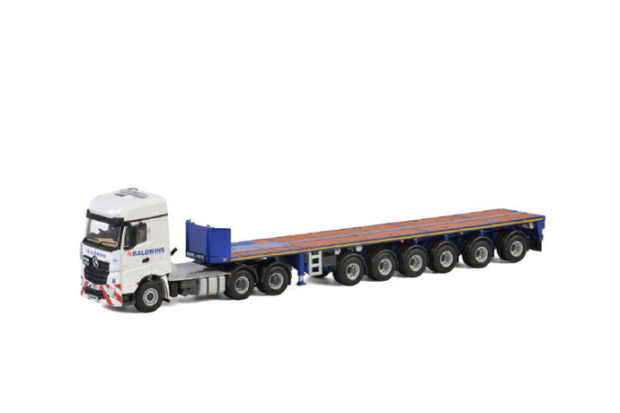 Baldwins Crane Hire MERCEDES BENZ AROCS BIG SPACE 6X4 BALLAST TRAILER  6軸 トラックトレーラー /建設機械模型 工事車両 WSI 1/50 ミニチュア