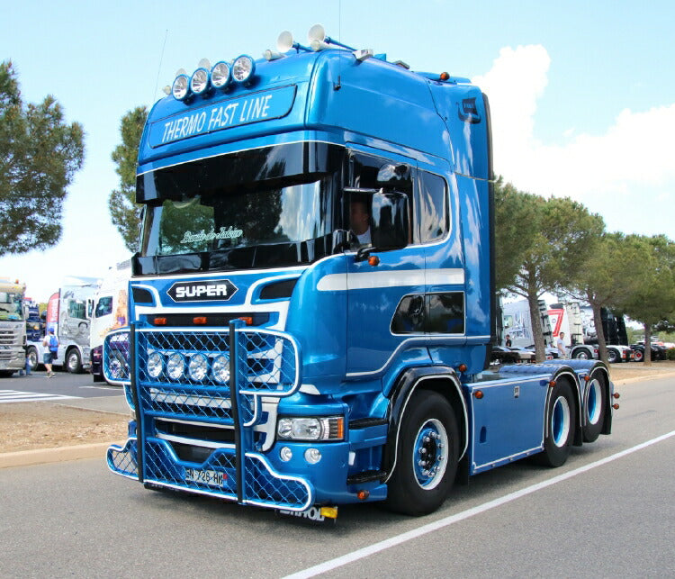 ギャラリービューアに画像をロードする, 【予約】2019年4-6月以降発売予定Transport Fast SCANIA STREAMLINE TOPLINE 6x2 TAG AXLE トラック トラクタ/建設機械模型 工事車両 WSI 1/50 ミニチュア
