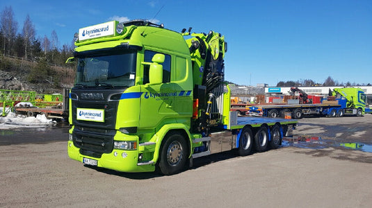 【予約】2019年4-6月以降発売予定Nordic Crane Kynningsrud SCANIA STREAMLINE HIGHLINE 8x4 FASSI 1300 | JIB トラック /建設機械模型 工事車両 WSI 1/50 ミニチュア