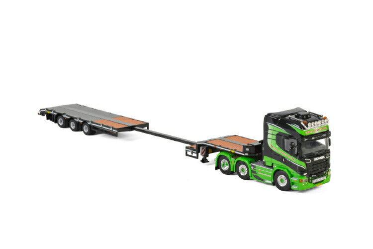 ギャラリービューアに画像をロードする, Gebr. Blankespoor; SCANIAスカニア STREAMLINE TOPLINE 6x2 TWIN STEER 低床セミ - 3軸トラック /建設機械模型 工事車両 WSI 1/50 ミニチュア
