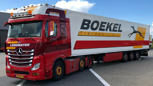 【予約】2019年4-6月以降発売予定BLT BV MERCEDES BENZ ACTROS MP4 GIGA SPACE 6x2 TWIN  STEER リーファートレーラー 3軸 トラック /建設機械模型 工事車両 WSI 1/50 ミニチュア