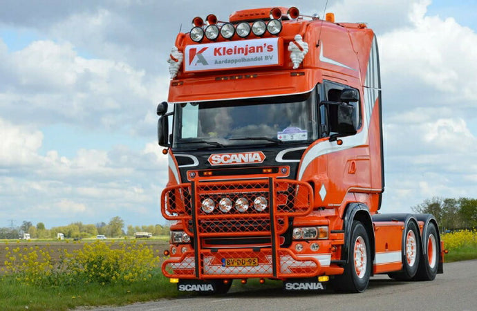 【予約】2019年4-6月以降発売予定Kleinjan's Aardappelhandel SCANIA R5 TOPLINE 6X2 TWIN STEER トラック /建設機械模型 工事車両 WSI 1/50 ミニチュア