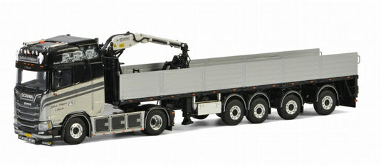 Jakob Schipper SCANIA S HIGHLINE CS20H 4x2 BRICK TRAILER - 4軸 トラック /建設機械模型 工事車両 WSI 1/50 ミニチュア