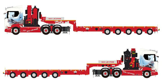 【予約】10-12月以降発売予定S.E. Levage SCANIAスカニア R NORMAL CR20N 6X4 + PALFINGER PK 65002 SH | JIB + MCO-PX - 5軸 トレーラー /建設機械模型 工事車両 WSI 1/50 ミニチュア