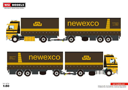 【予約】2020年4-6月以降発売予定Newexco SCANIA 3 SERIES RIGED | COMBI | BOX  5軸トラック  WSI 1/50 建設機械 模型ミニカー  はたらく車重機