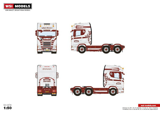 【予約】10-12月以降発売予定SCANIA S HIGHLINE | CS20H トラック トラクタヘッド WSI 1/50 建設機械 模型ミニカー  はたらく車重機