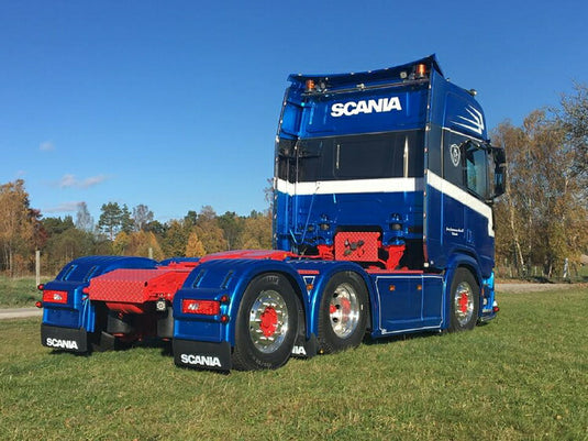 【予約】2020年4-6月以降発売予定Gustavsson SCANIA R HIGHLINE | CR20H 6X2 TAG AXLE SEMI LOWLOADER 3軸トラック トレーラー  WSI 1/50 建設機械 模型ミニカー  はたらく車重機