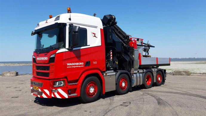 【予約】2021年1月-3月以降発売予定Wagenborg SCANIA R NORMAL | CR20N 8X2 TAG AXLE PALFINGER PK92002 SH | JIB + BALLAST BOXトラック  /WSI 1/50 建設機械 模型ミニカー  はたらく車