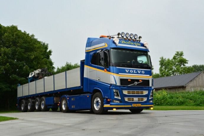 【予約】2021年1-3月以降発売予定Bolwijn VOLVO FH4 GLOBETROTTER 4X2 ブリックトレーラー4軸トラック  /WSI  建設機械模型 工事車両 1/50 ミニチュア