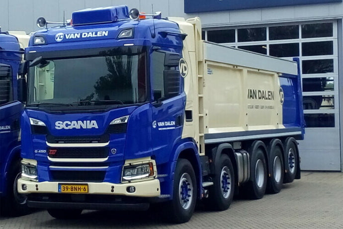 【予約】10-12月以降発売予定Van Dalen Sloop en Asbest BV  SCANIA G NORMAL | CG17N 10X4 TIPPER TRUCK トラック/WSI 建設機械模型 工事車両 1/50 ミニカー