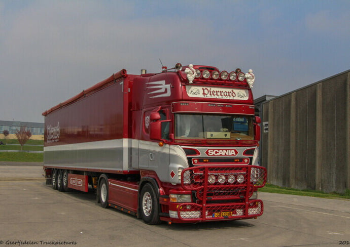 【予約】2月以降発売予定Transports Pierrard SCANIA R5 TOPLINE 4X2 VOLUME TRAILER 3 軸 トラック /WSI 建設機械模型 工事車両 1/50 ミニカー