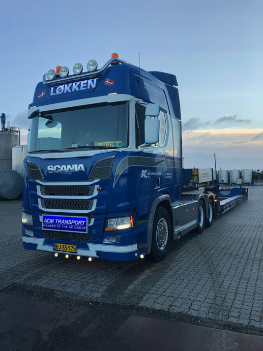 【予約】2022年発売予定AC MEJERIMASKINER SCANIA R HIGHLINE 6X2 TAG AXLE LOW LOADER EURO 2軸 トレーラー トラック/WSI 建設機械模型 工事車両 1/50 ミニカー