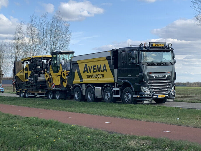 【予約】2022年発売予定AVEMA WEGENBOUW DAF XF MY2017 COMFORT CAB 4軸 KIPPER WITH NOOTEBOOM ASD TRAILER トラック/WSI 建設機械模型 工事車両 1/50 ミニカー※積荷は含まれません