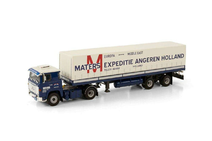 Maters Expeditie B.V. Scania 1 Serie 4x2 curtainside trailer  /WSI  1/50 ミニチュア 建設機械模垁E工事車両