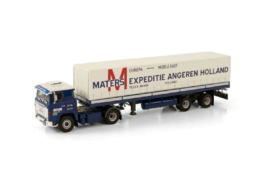 Maters Expeditie B.V. Scania 1 Serie 4x2 curtainside trailer  /WSI  1/50 ミニチュア 建設機械模垁E工事車両