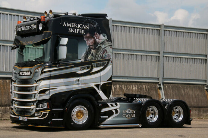 【予約】2022年発売予定VERLHAC TPS SCANIA S HIGHLINE CS20H 6X2 TAG AXLE トラクタ トラック/WSI 建設機械模型 工事車両 1/50 ミニカー